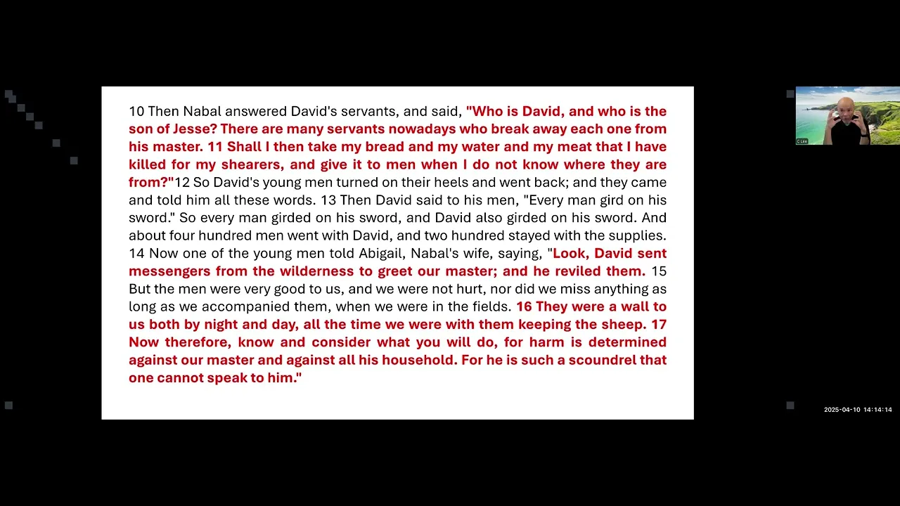1 SAMUEL 25-28 BY REGGIE LEE