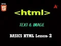 Lesson - 2 html Tutorial in hindi Image Text Run