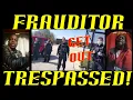 Frauditor Trespassed From Post Office Parking Lot