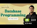 1 14 Database Programming in Python SQLite Database Hindi