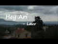 Lauv – Hey Ari Lyrics