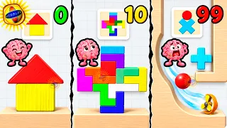 🌞50 LEVELS OF PHYSICS PUZZLES VS MY BRAIN! - Color Block Builder