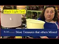 Black Light Test Uranium Glass Relatively Rare Plate Corningware knock-off - Thrift with Dr Lori