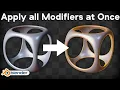 How to Apply all Modifiers at Once Blender Tutorial