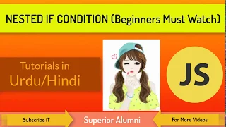 JavaScript If Else If Statement Nested If Statement Tutorials in Hindi Urdu