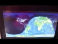 EK225 DXB-SFO flght map cruising to the top of Russia and North Pole