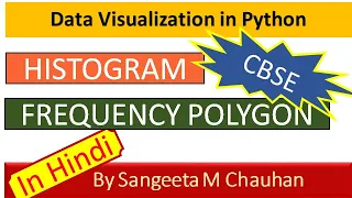 Data VIsualization Histogram Frequency Polygon PYTHON CBSE XII IP By Sangeeta M Chauhan