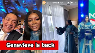 genevieve nnaji makes her first public appearance after almost a year of disappearing from public