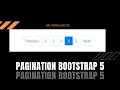 Bootstrap 5 Pagination Pagination in Bootstrap Tutorials Tuts