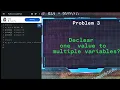 Declear values to multiple variables Level1 Problem 3 in Python