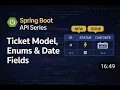 Spring Boot Beginner Tutorial - Ticket Model Enums Database Table Creation Hindi