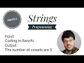 Class 10 ICSE Strings Programming Count vowels With dry run computer icse java semester 2