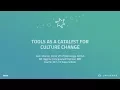 Tools as a catalyst for culture change - GitHub Universe 2017