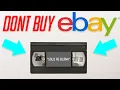 DONT BUY Sold As Blank VHS Tapes From eBay