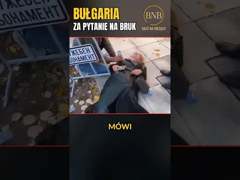 Zadała pytanie, wylądowała na chodniku. Ochrona marszałek Bułgarii przewróciła dziennikarkę #shorts