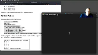 Caesar Cipher and XOR in Python 3
