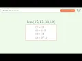 LCM of 17 15 13 12 Step-by-Step