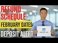 IRS February 2026 Refund Schedule Exact Deposit Dates Cycle Codes