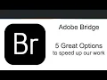 Adobes Bridge - My 5 Top Options