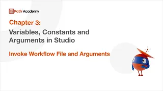 Invoke Workflow File and Arguments