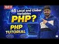 PHP Tutorial in Hindi Local and Global Variables in PHP