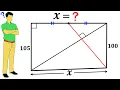 Calculate the distance X in the quadrilateral Important Geometry skills explained