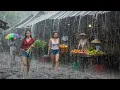 Download Lagu Kun je dit aan? 🌧️⚡ Zware regen en sterke wind in het platteland van Indonesië | overwonnen