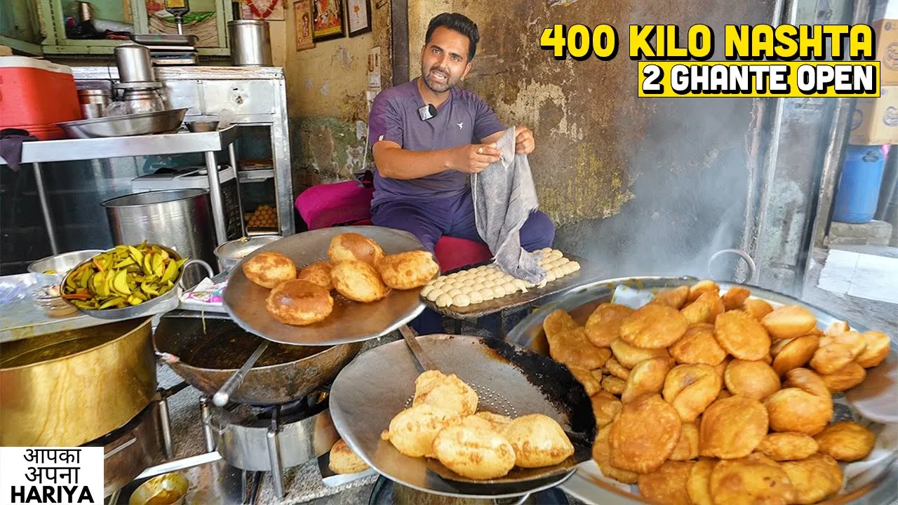 200 Year Old Indian Street Food   Chat GPT Kachori, Tak wali Poori, Nikke Chole Bhature