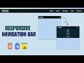 How to Create Responsive Navigation Bar Using HTML CSS JavaScript Navbar Explained in Hindi