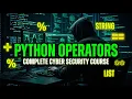 Python Operators Episode 7 Cyber Security Course The BlackHat Path