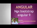 8 Angular 9 ngx bootstrap