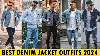 Best Denim Jacket Outfit Ideas For Men 2024 Denim Jacket For Men Winter Fashion For Men 2024
