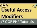 OOP PHP Access Modifiers