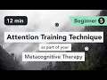 Download Lagu Attention Training Technique (ATT) in Metacognitive Therapy. (Beginner 5)