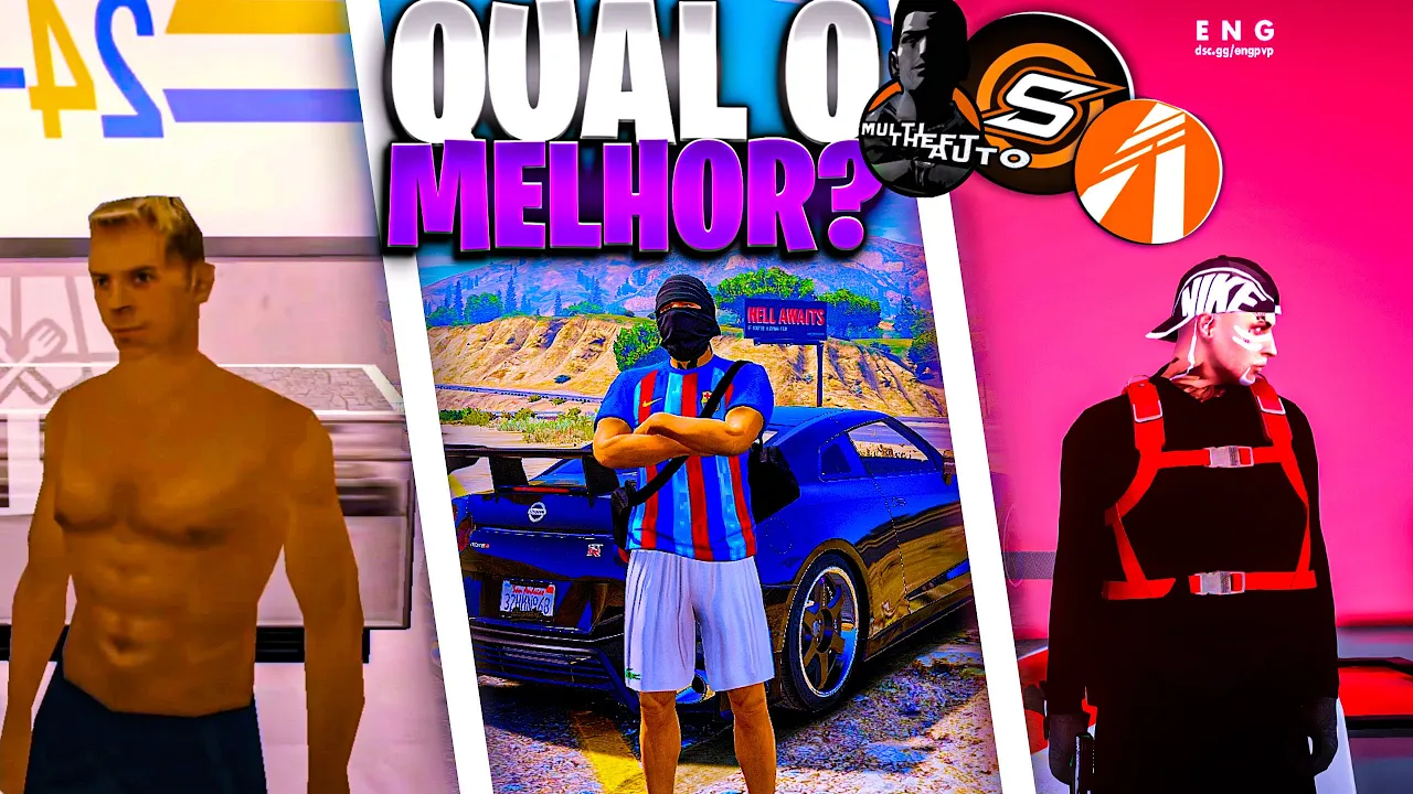 QUAL O MELHOR GTA ROLEPLAY (FIVEM, MTA OU SAMP?)