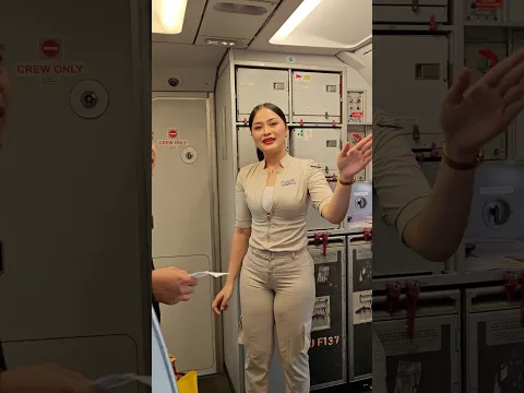 Pramugari Cantik Super Air Jet Sedang Bertugas dalam Pesawat 🥰🥰🙏🙏