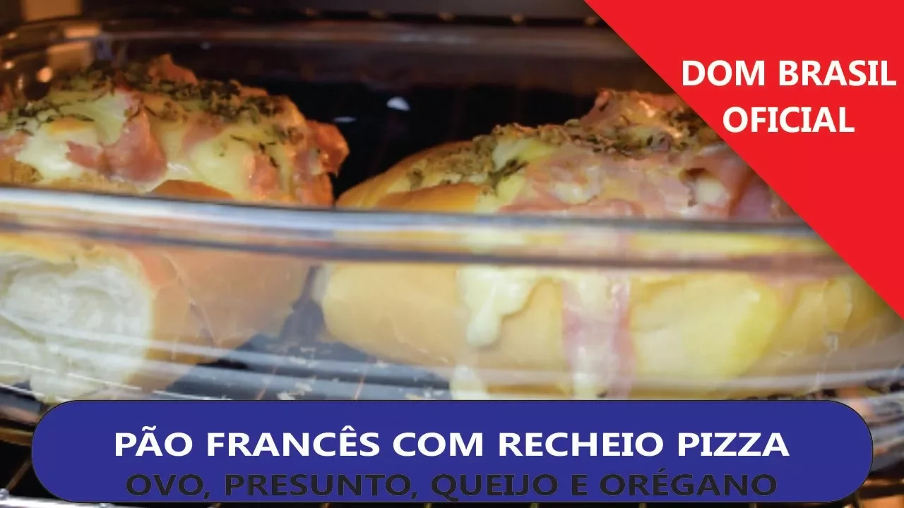 PÃO FRANCÊS COM RECHEIO DE PIZZA (OVO, PRESUNTO E QUEIJO) MARATONA DO PÃO FRÂNCES