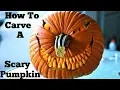 How to Carve a Simple yet Scary Pumpkin Face