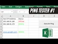 Build your own Ping Tester Ping to multiple devices using Excel Networking Tech Tip