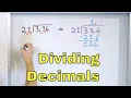 Learn to Divide Decimals Long Division with Decimals - 19
