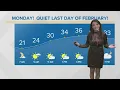 Chilly and calm Cleveland weather forecast with Hollie Strano for February 28 2022