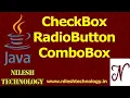 Java Checkbox RadioButton ComboBox