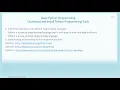 Basic Python ProgrammingDownload and Install Python Programming Tools
