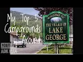 My top 5 Campgrounds in Lake George