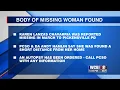 Body of missing woman found in Pickens County Ala