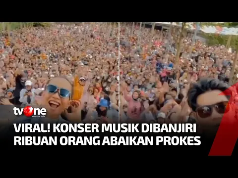 Viral! Kerumunan Konser Musik di Subang Dibanjiri Ribuan Orang Abaikan Prokes