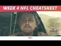 NFL Week 4 Cheatsheet Updated Rankings Injuries Player Props DraftKings Picks Ownership Values