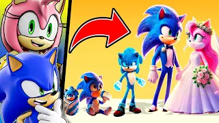 Sonic Amy Growing Up Evolution