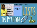 PYTHON LIST PART-1