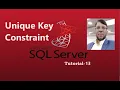 SQL Server Tutorial-13 Unique Key Constraint Aksadur Bangla